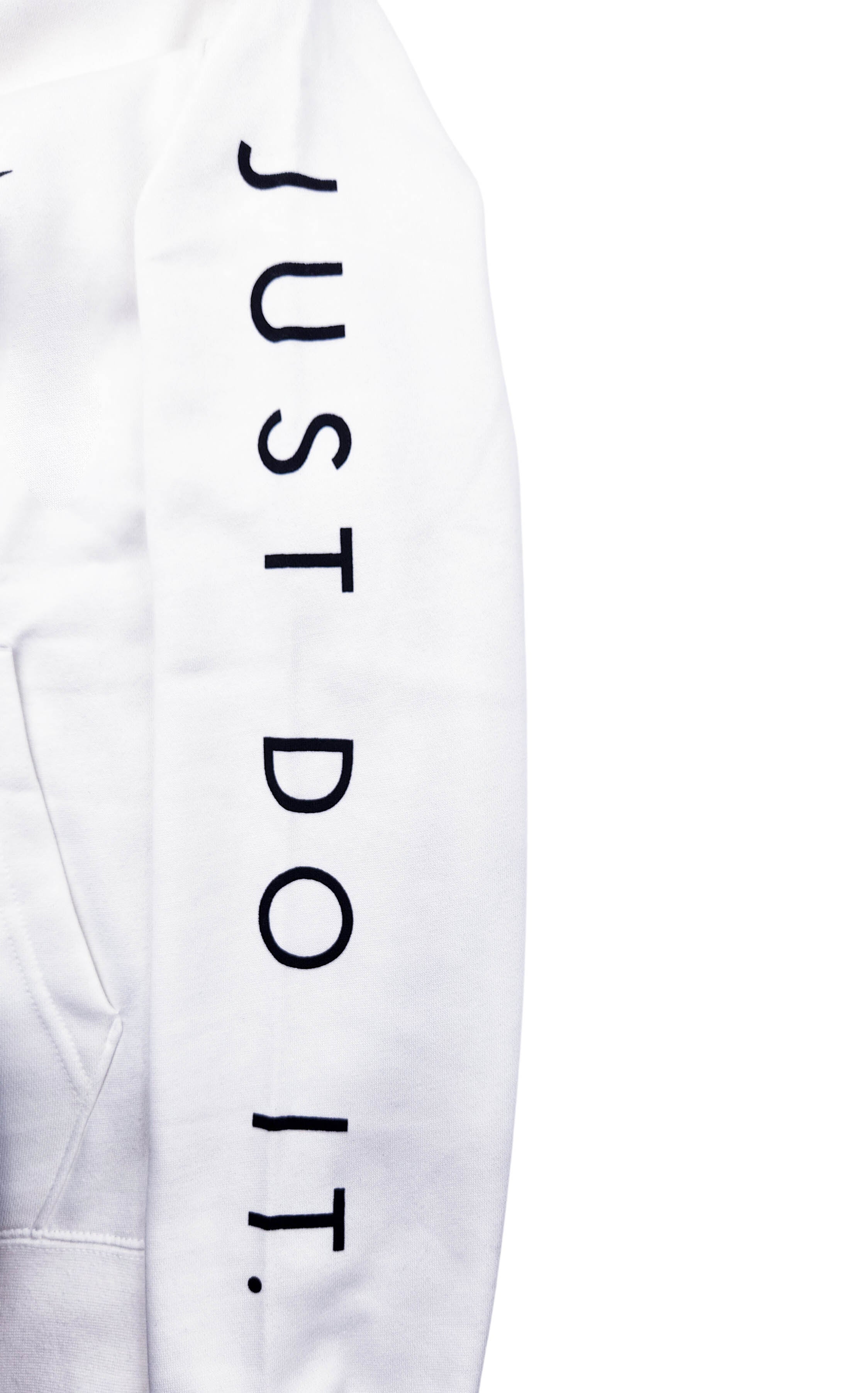 MEN'S NIKE AIR JUST FLEECE HOODIE (WHITE)